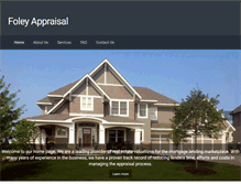 Tablet Screenshot of foleyappraisal.net